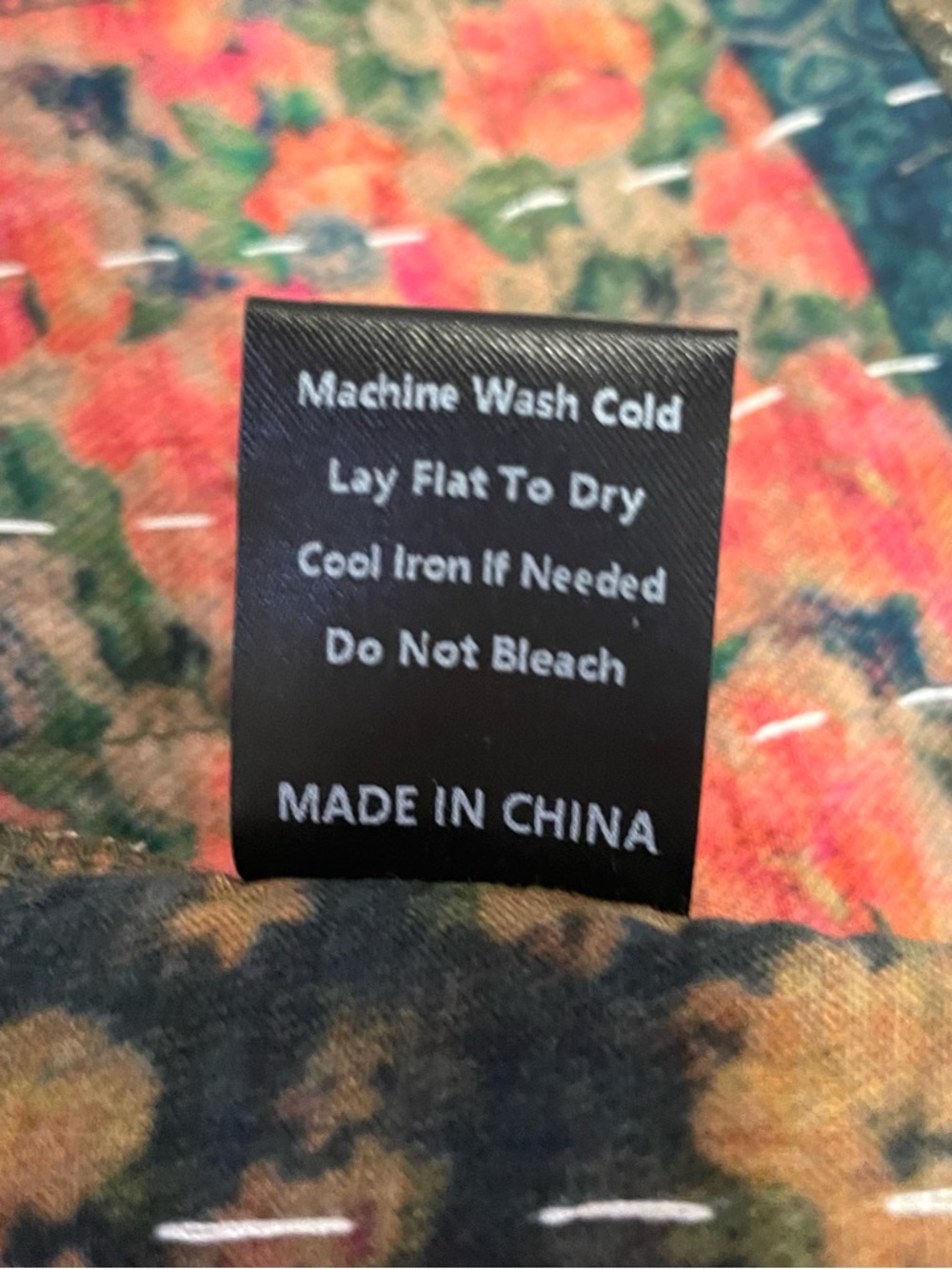 POL Multicolor Kantha Patchwork Jacket L - Picture 15 of 16
